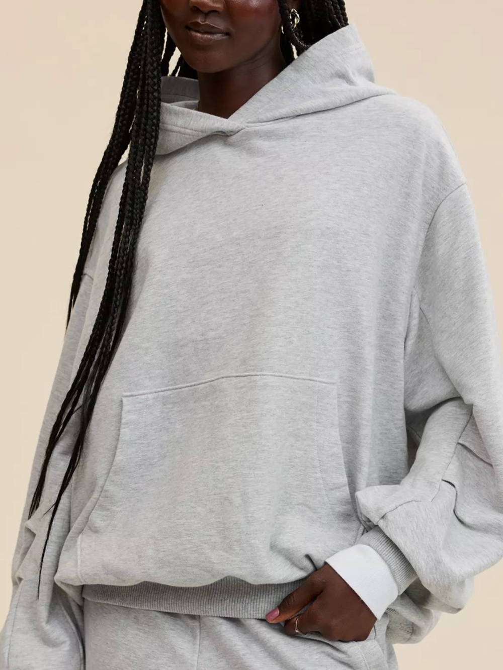 Aerie Jet Setter Hoodie • Heather Grey • Sz S